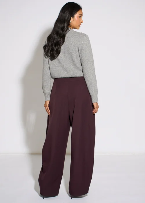 Gini London Grey Marl Diamante Embedded Knit Cardigan - L/XL Image 2