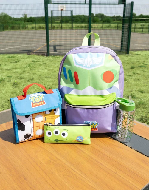 Vanilla Underground Disney Toy Story Unisex Kids Green Buzz 4 Piece Backpack Set (One Size) - One Size Image 1