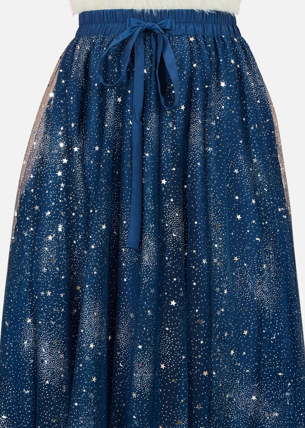 Yumi Navy Star Sparkle Tulle Skirt - 10 Image 4
