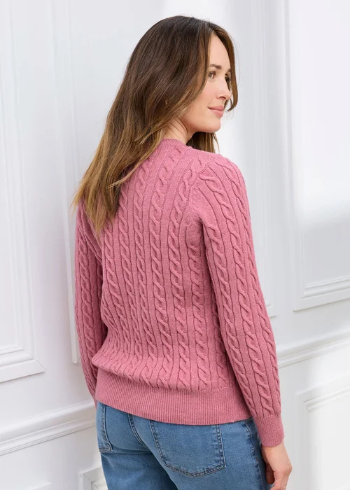 Cotton Traders Vintage Pink Cutest Cable Jumper - 10 Image 3