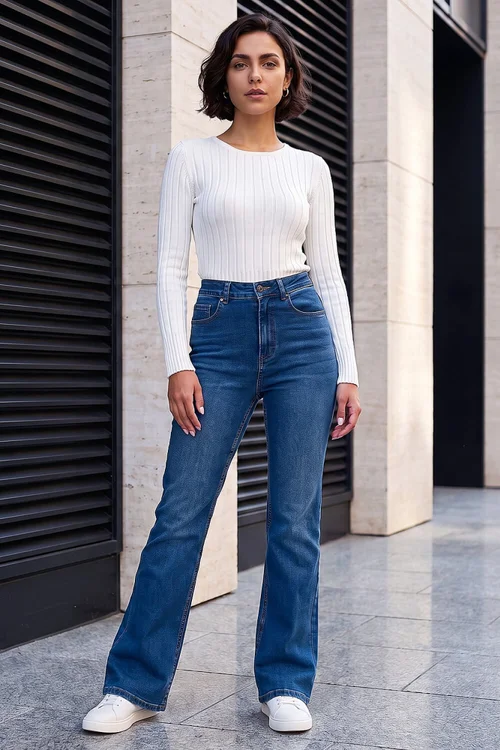 Roman Denim Bootcut Stretch Jean - 8 Image 2