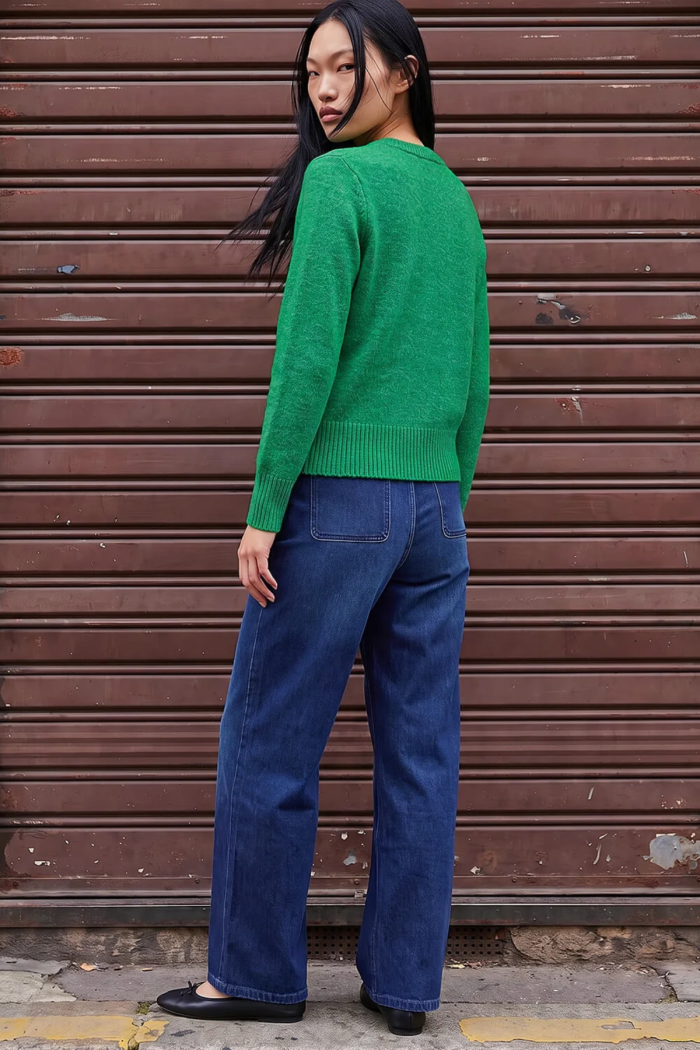 Dusk Green Flower Button Knit Cardigan - 10 Image 4