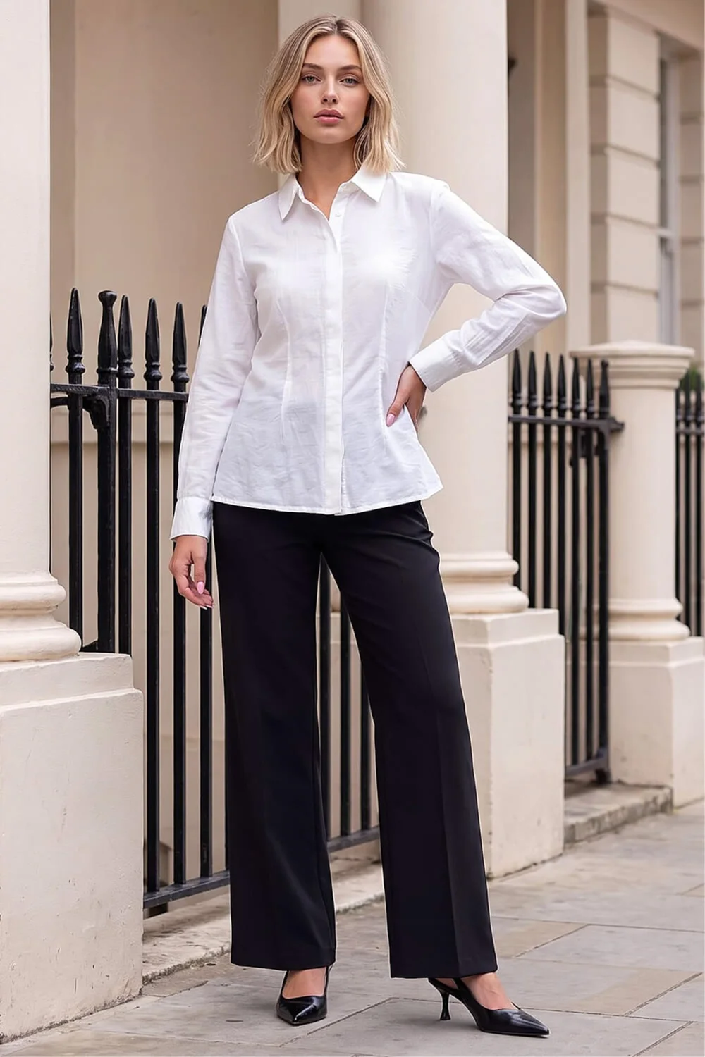 Dusk Ivory Textured Seam Detail Shirt - 10 Image 2
