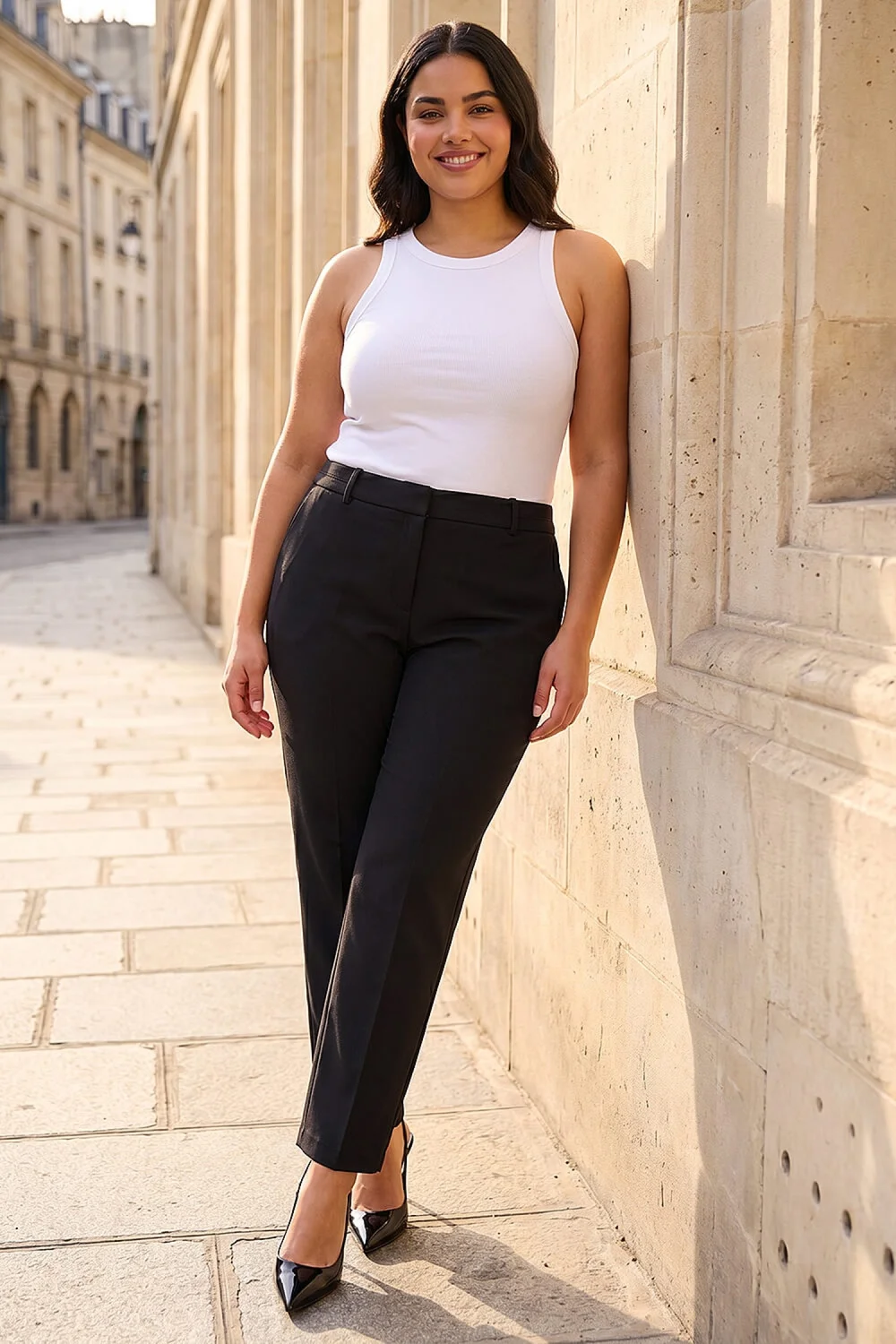 Roman Charcoal Curve Straight Leg Trouser - 16 Image 1