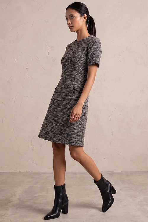 Roman Chocolate Petite Boucle Dress - 12 Image 3