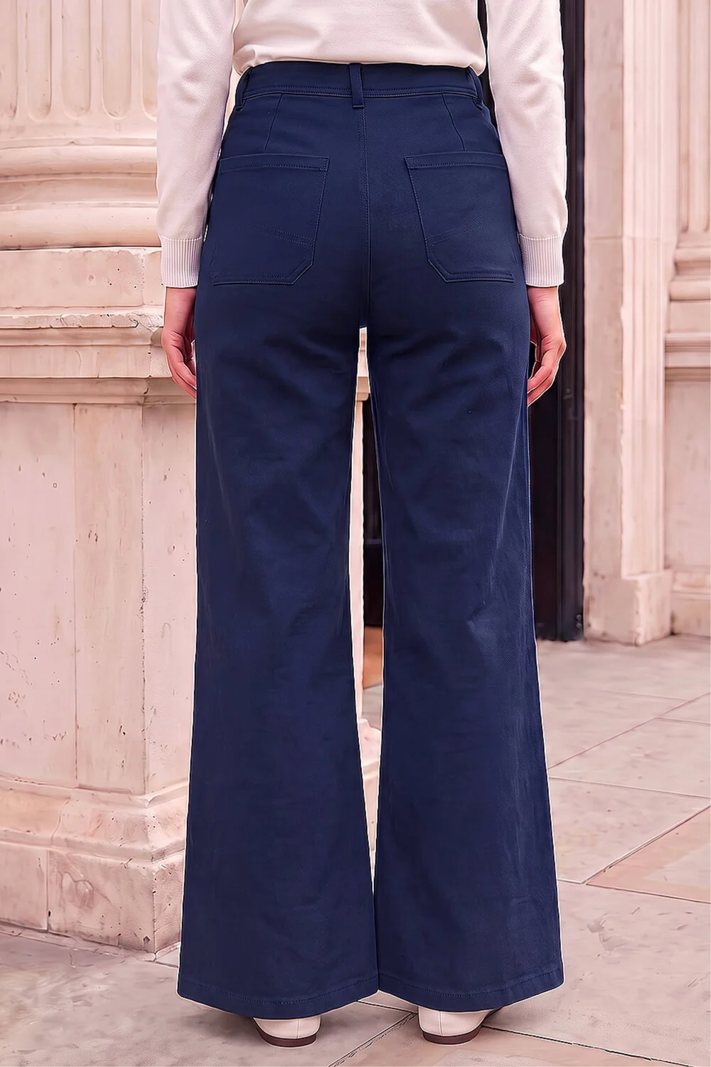 Roman Navy Petite Front Pocket Jean - 14 Image 3