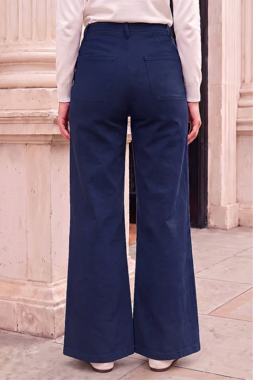 Roman Navy Petite Front Pocket Jean - 14 Image 3