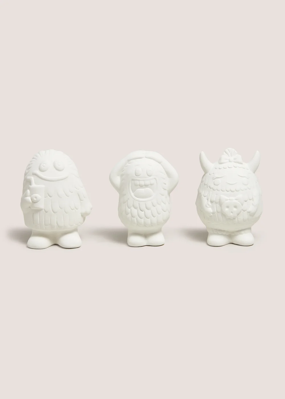 White Halloween Paint Your Own Characters Image 1