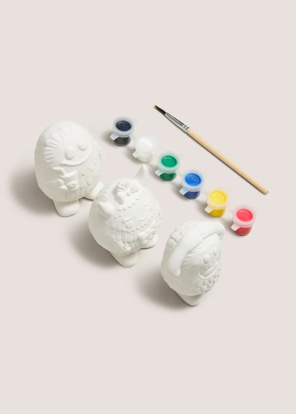 White Halloween Paint Your Own Characters Image 2
