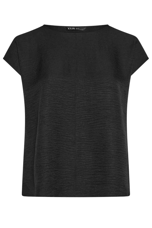 YOURS Curve Black Seam Detail Top - 14 Image 2