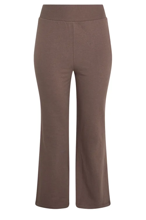 Yours Limited Curve Brown Slim Flare Joggers - 12 Image 5