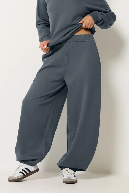 PixieGirl Petite Dark Blue Brushed Balloon Joggers - 12/L27 Image 3