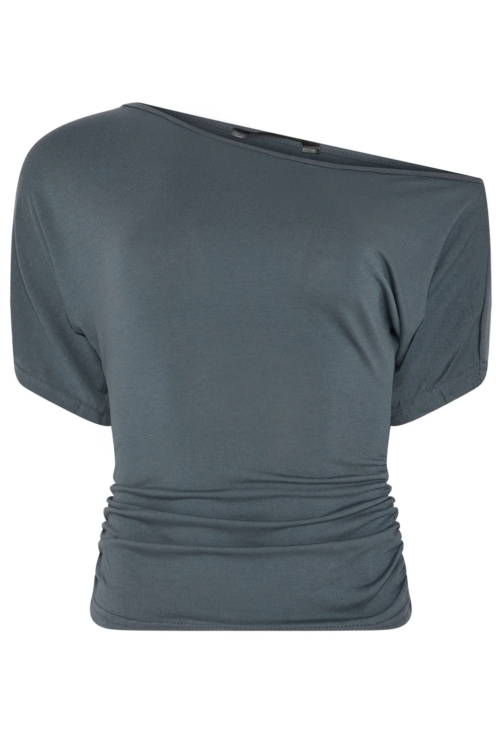 PixieGirl Petite Grey Slash Neck Top - 12 Image 5