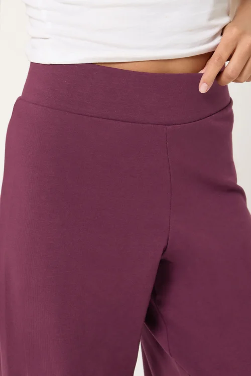 PixieGirl Petite Burgundy Red Wide Leg Yoga Pants - 16/L27 Image 4