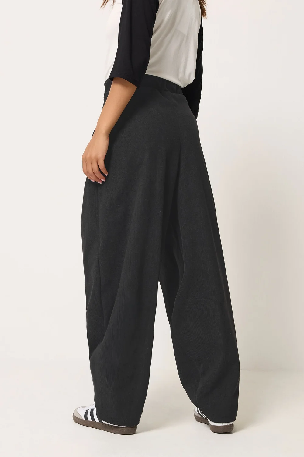 PixieGirl Petite Black Barrel Trousers - 12 Image 3