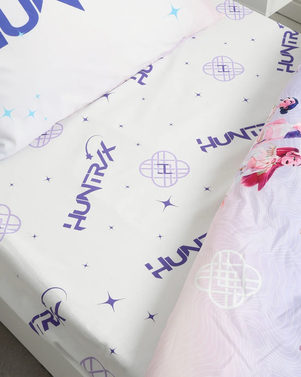Kpop Demon Hunters Signatures Single Fitted Sheet - Single Image 3