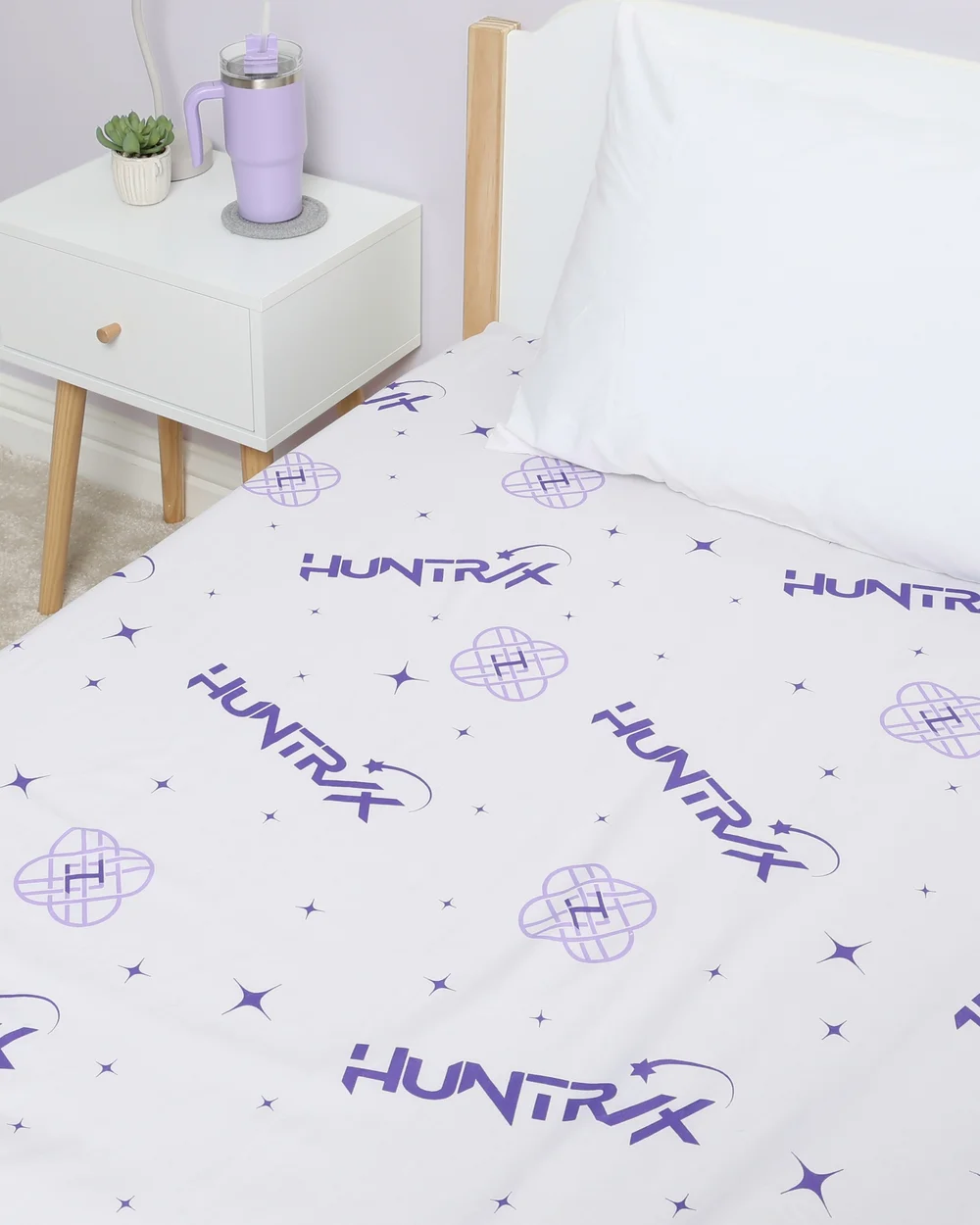 Kpop Demon Hunters Signatures Single Fitted Sheet - Single Image 1