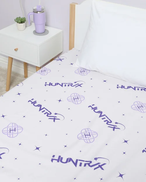 Kpop Demon Hunters Signatures Single Fitted Sheet - Single Image 1