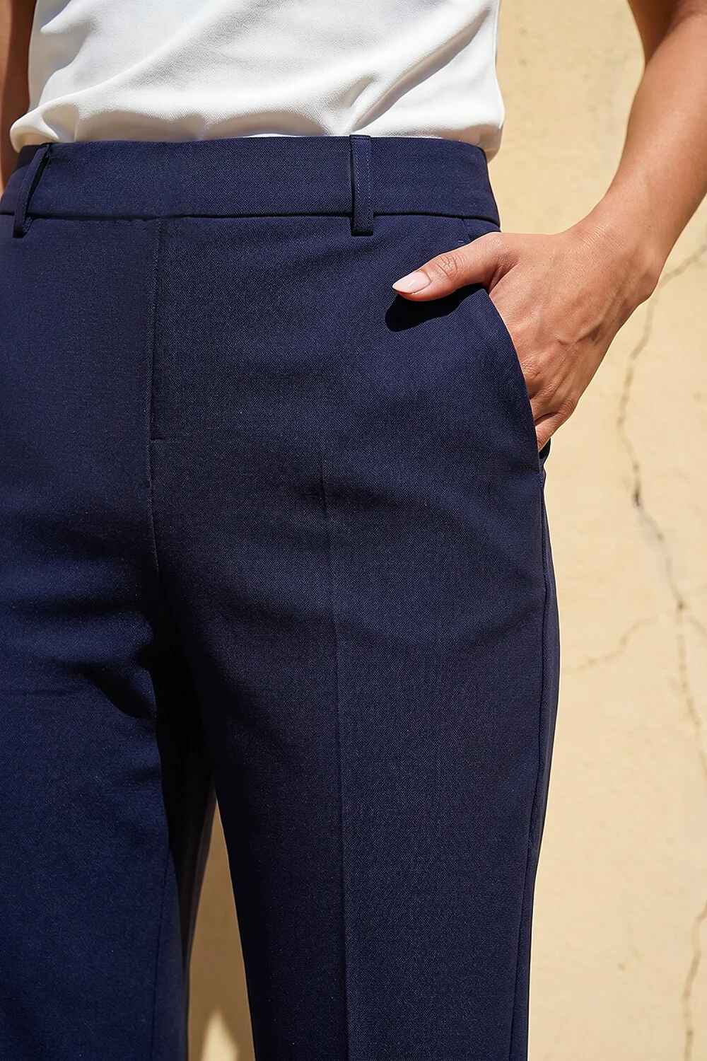 Roman Navy Short Slim Leg Trouser - 16 Image 4