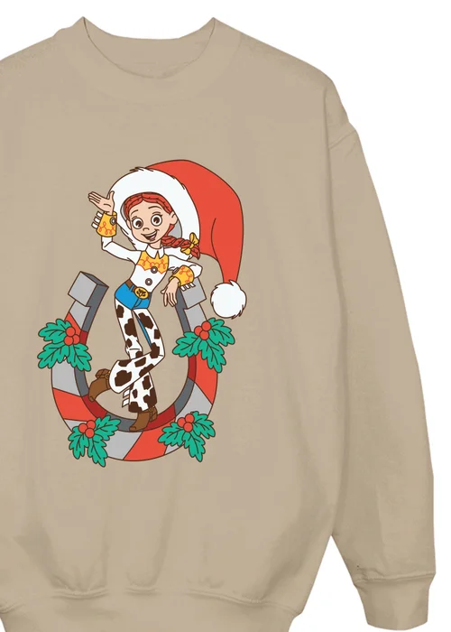 Ada & Ted Disney Toy Story Jessie Christmas Girls Sand Graphic Sweatshirt (3-13 Years) - 7-8 Yrs Image 2