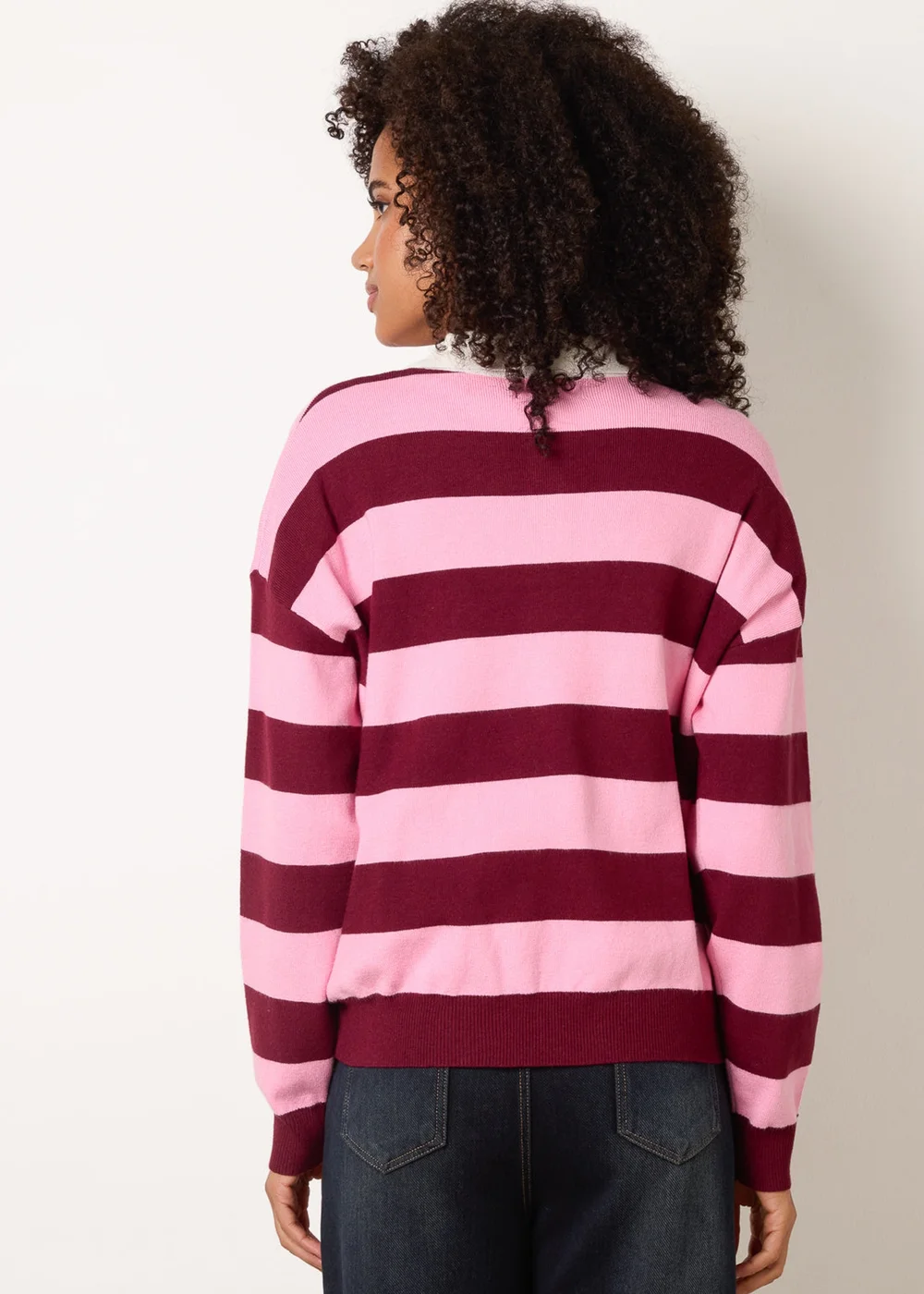 Blue Vanilla Red Striped Long Sleeve Jumper - M/L Image 4