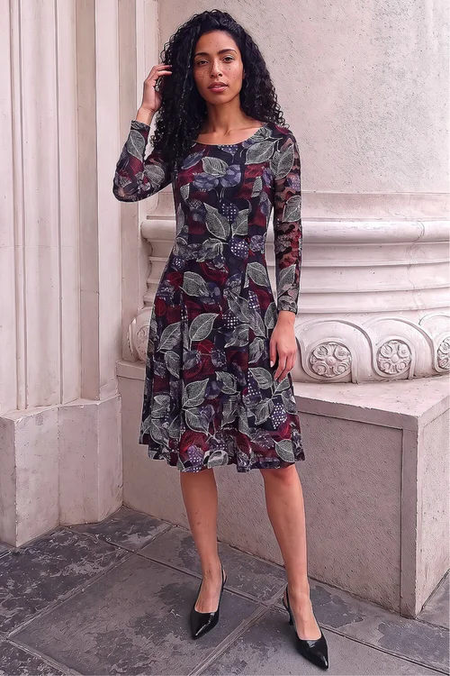 Roman Mocha Rose Burnout Lace Dress - 16 Image 2