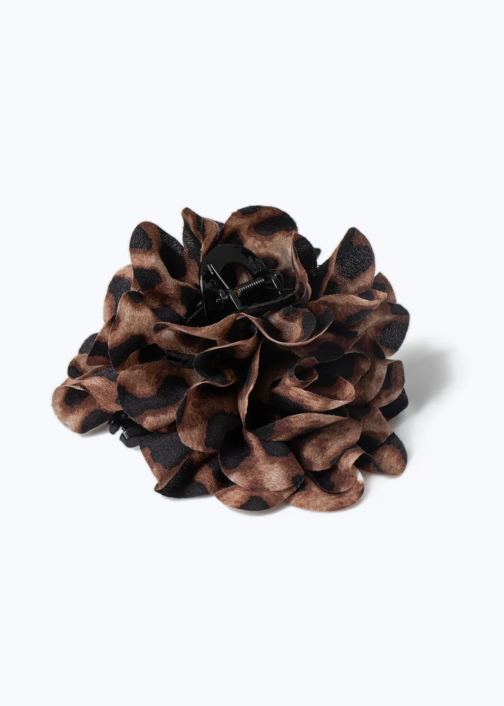 Muse Brown Leopard Flower Claw Clip - One Size Image 1
