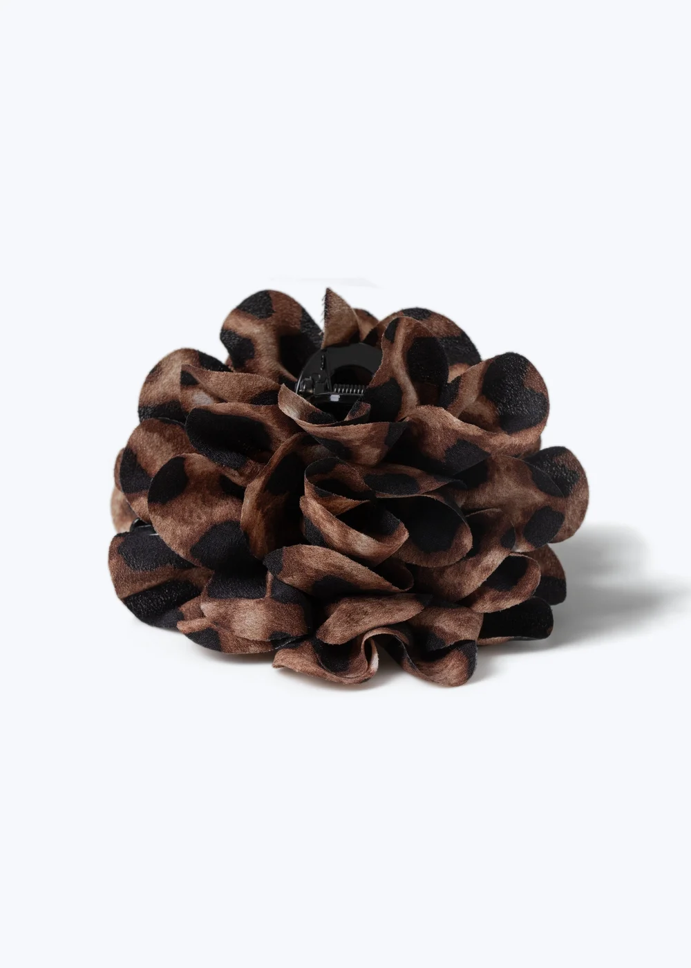 Muse Brown Leopard Flower Claw Clip - One Size Image 2