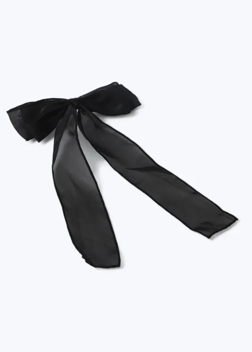 Muse Black Organza Bow - One Size Image 2
