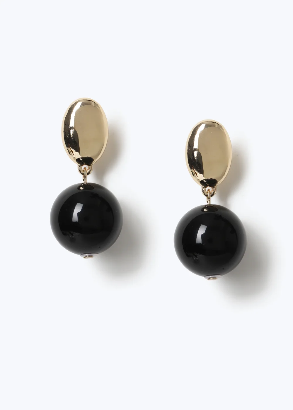 Muse Black Pearl Drop Earrings - One Size Image 1