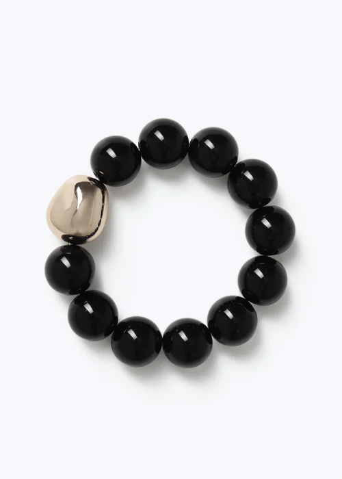 Muse Black Pearl Stretch Bracelet - One Size Image 2