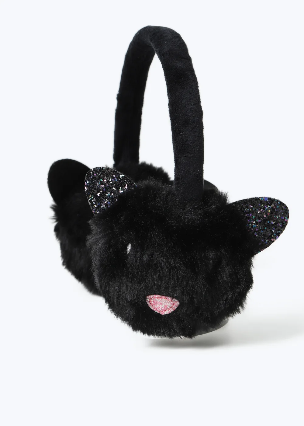 Flitzy Black Halloween Cat Earmuffs - One Size Image 1
