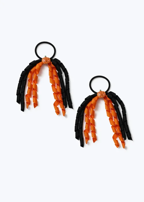 Flitzy Orange Halloween Pumpkin Hair Band - One Size Image 1