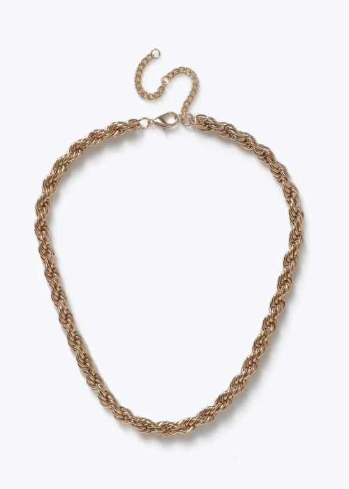 Muse Gold Chunky Twist Chain - One Size Image 1