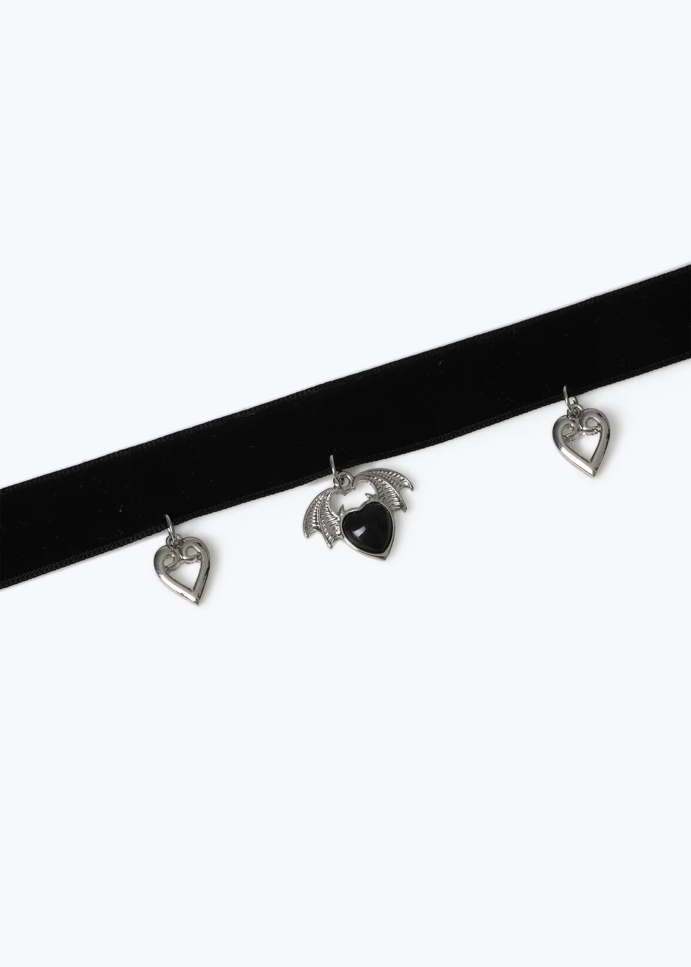 Flitzy Black Heart Halloween Chocker - One Size Image 1