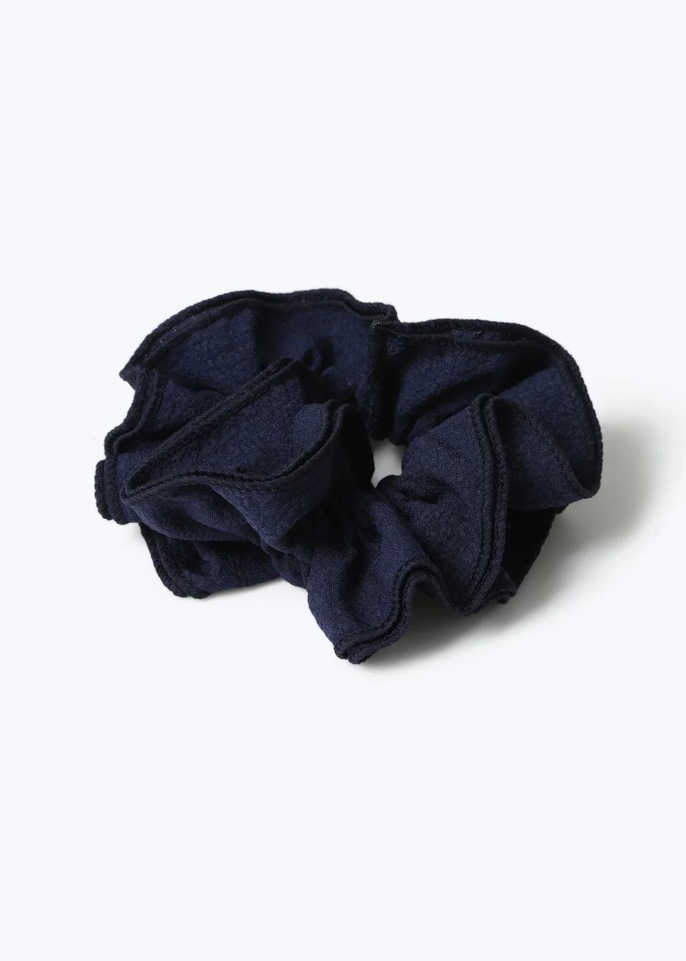 Flitzy Navy Ruffle School Scrunchie - One Size Image 2
