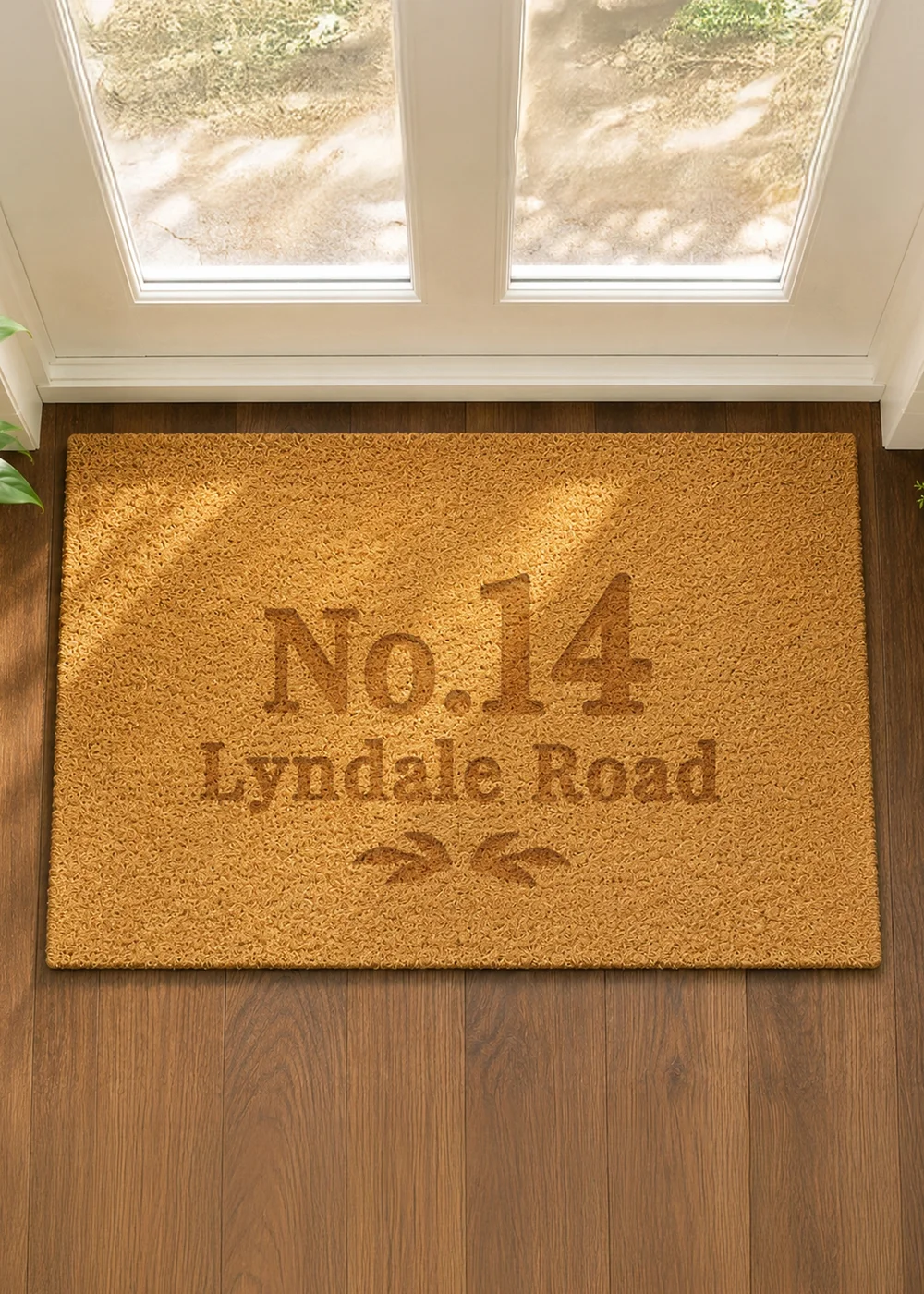 Personalised Memento Company Ornate Brown Coir Doormat - One Size Image 2
