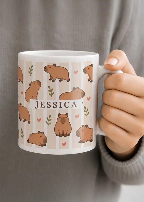 Personalised Memento Company Capybara White Mug - One Size Image 2