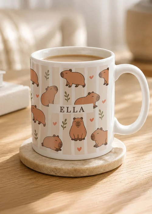 Personalised Memento Company Capybara White Mug - One Size Image 3