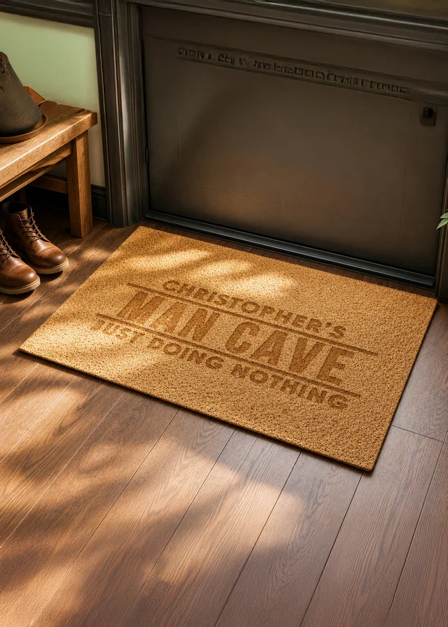 Personalised Memento Company Bold Brown Coir Doormat