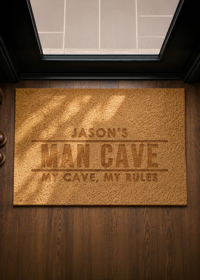 Personalised Memento Company Bold Brown Coir Doormat