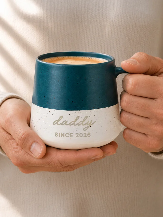 Personalised Memento Company Blue Speckled Ceramic Mug