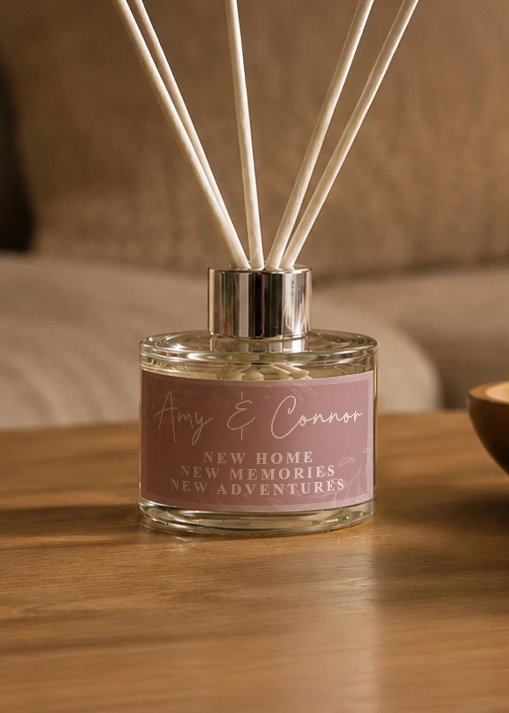 Personalised Memento Company Dusky Pink Reed Diffuser - One Size Image 3