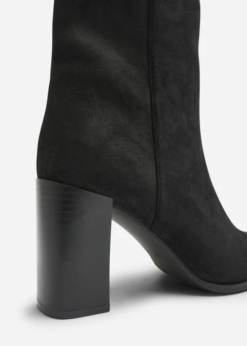 Where's That From Daryna Black Stacked Heel Pointed Ankle Boot - 6 Image 4
