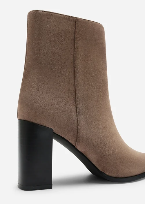 Where's That From Daryna Taupe Stacked Heel Pointed Ankle Boot - 7 Image 4