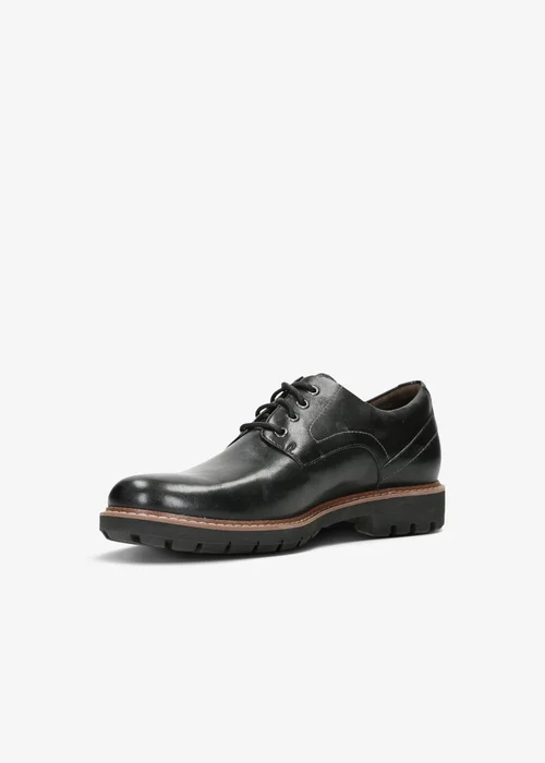 Clarks Mens Black Batcombe Hall Leather Standard - 6 Image 4
