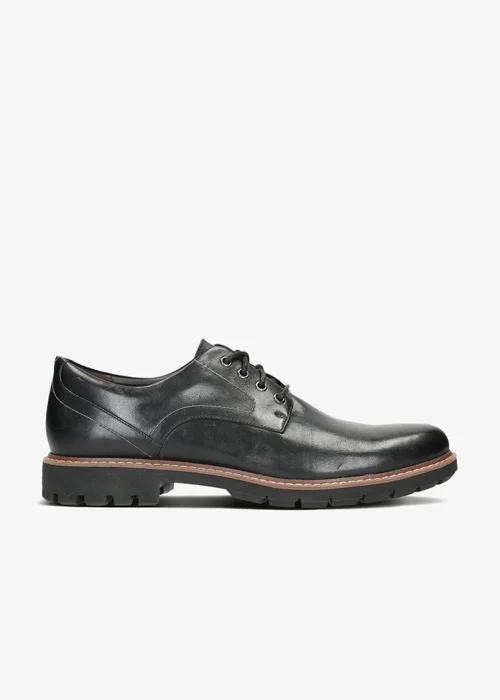 Clarks Mens Black Batcombe Hall Leather Standard - 6 Image 1