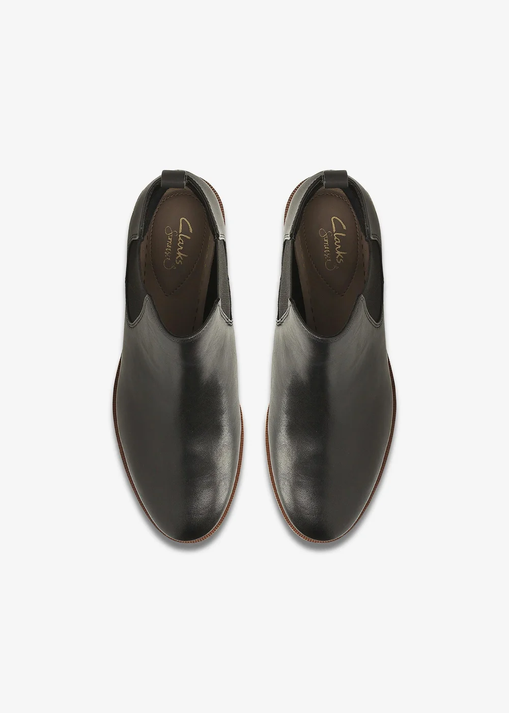 Clarks Womens Black Taylor Shine Leather Standard - 3.5 Image 6
