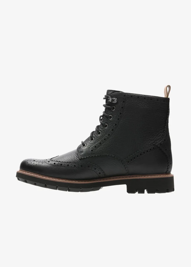Clarks Mens Black Batcombe Lord Leather Standard