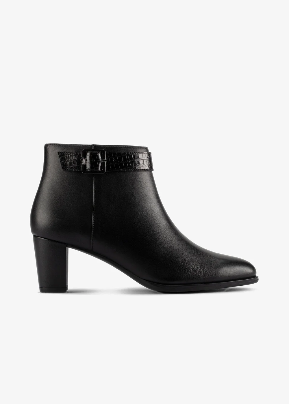 Clarks Womens Black Kaylin 60 Boot Leather Standard - 7 Image 1